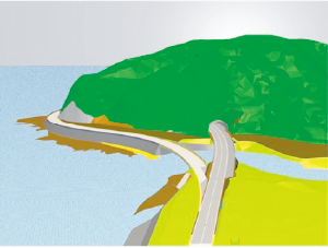 トンネル案鳥瞰図